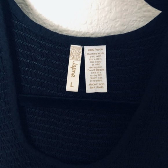 3/$20 Black Smocked Crop Top - Picture 2 of 4